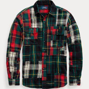 NWT - Polo Ralph Lauren - Classic Fit Patchwork Flannel Workshirt